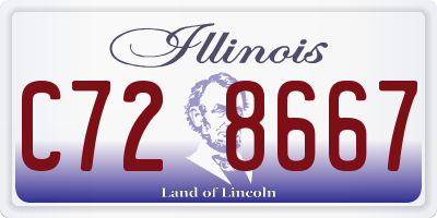IL license plate C728667