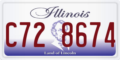 IL license plate C728674