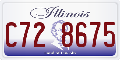 IL license plate C728675