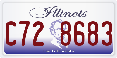 IL license plate C728683