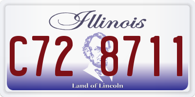 IL license plate C728711