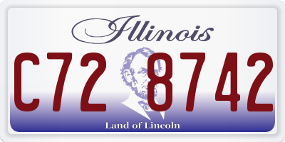 IL license plate C728742