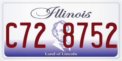 IL license plate C728752
