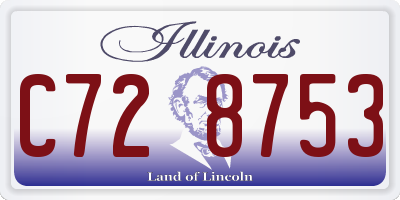 IL license plate C728753