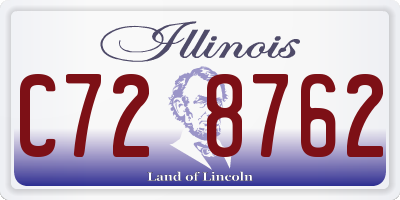 IL license plate C728762