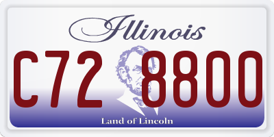 IL license plate C728800