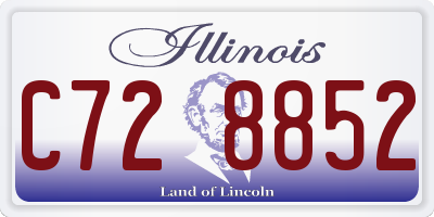 IL license plate C728852
