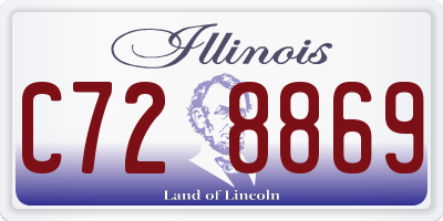 IL license plate C728869
