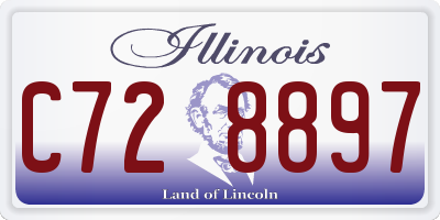 IL license plate C728897