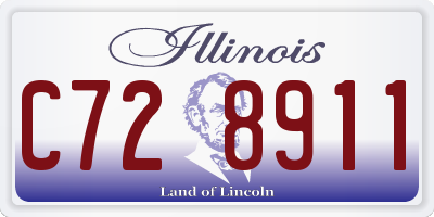 IL license plate C728911