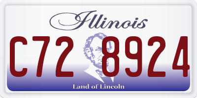 IL license plate C728924