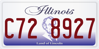 IL license plate C728927