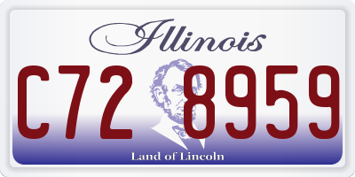 IL license plate C728959