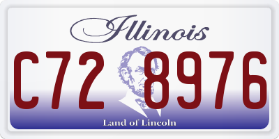IL license plate C728976