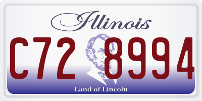IL license plate C728994