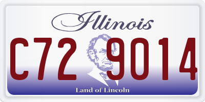 IL license plate C729014
