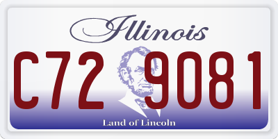 IL license plate C729081