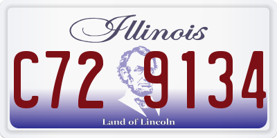 IL license plate C729134