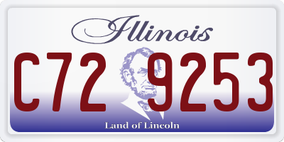 IL license plate C729253