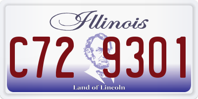 IL license plate C729301