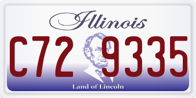 IL license plate C729335