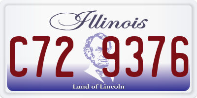 IL license plate C729376