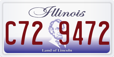 IL license plate C729472