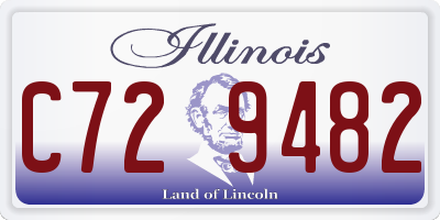 IL license plate C729482