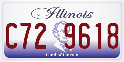 IL license plate C729618