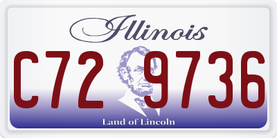 IL license plate C729736