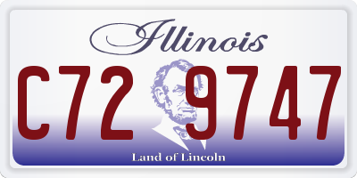IL license plate C729747