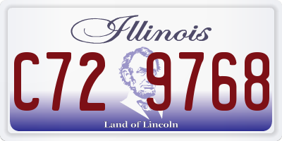 IL license plate C729768