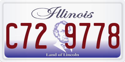 IL license plate C729778