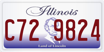 IL license plate C729824