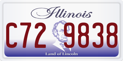 IL license plate C729838