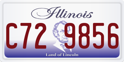 IL license plate C729856