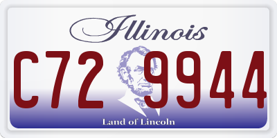 IL license plate C729944
