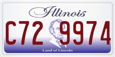 IL license plate C729974