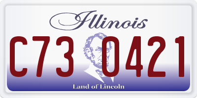 IL license plate C730421