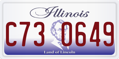 IL license plate C730649