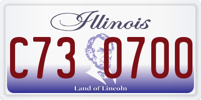 IL license plate C730700