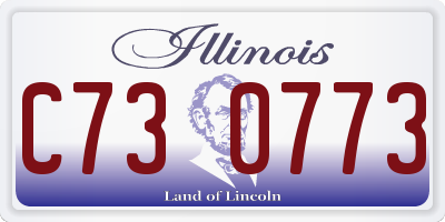 IL license plate C730773