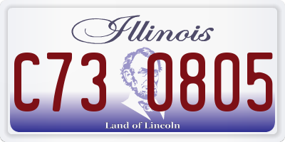 IL license plate C730805