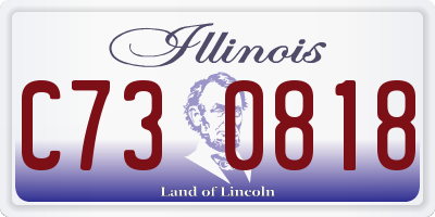 IL license plate C730818