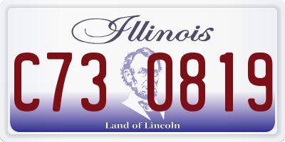 IL license plate C730819