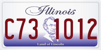 IL license plate C731012