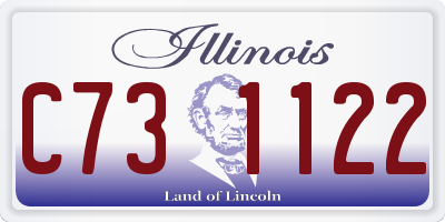IL license plate C731122