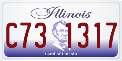 IL license plate C731317