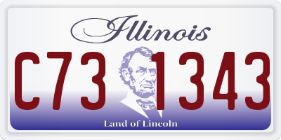 IL license plate C731343
