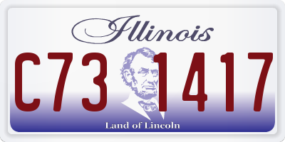 IL license plate C731417